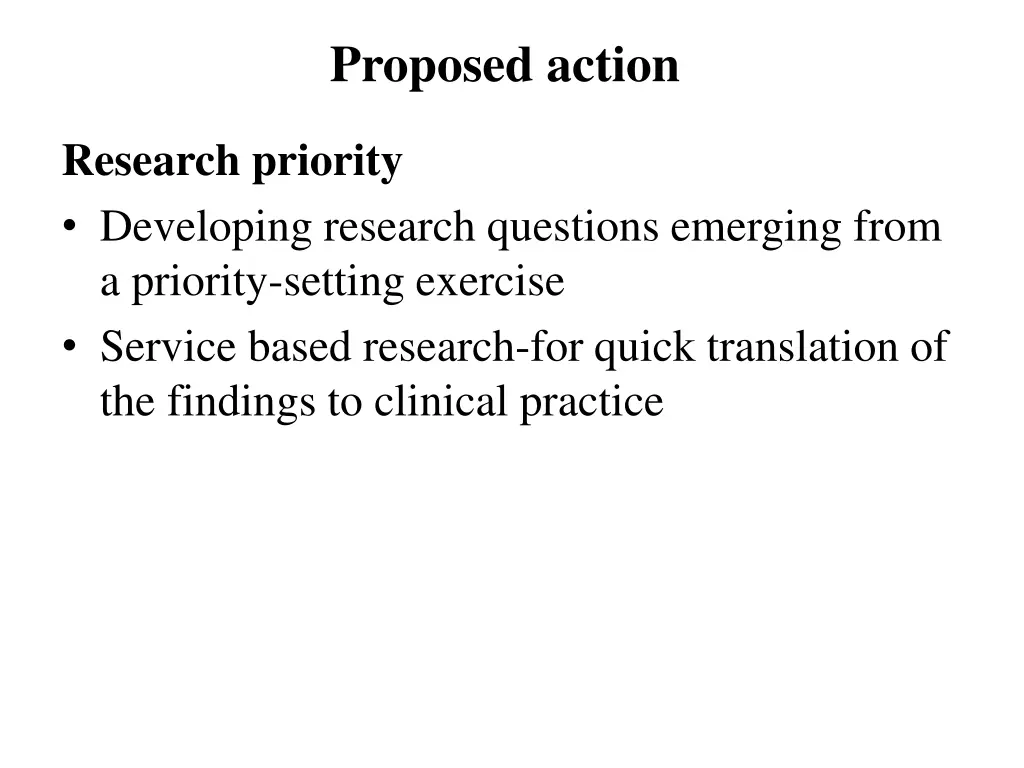 proposed action 1