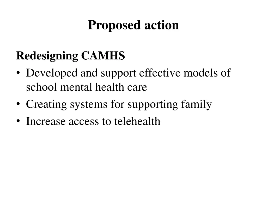 proposed action 10