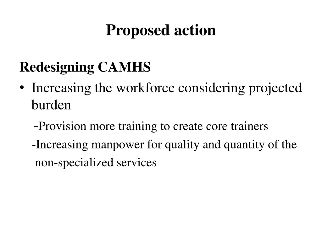 proposed action 6