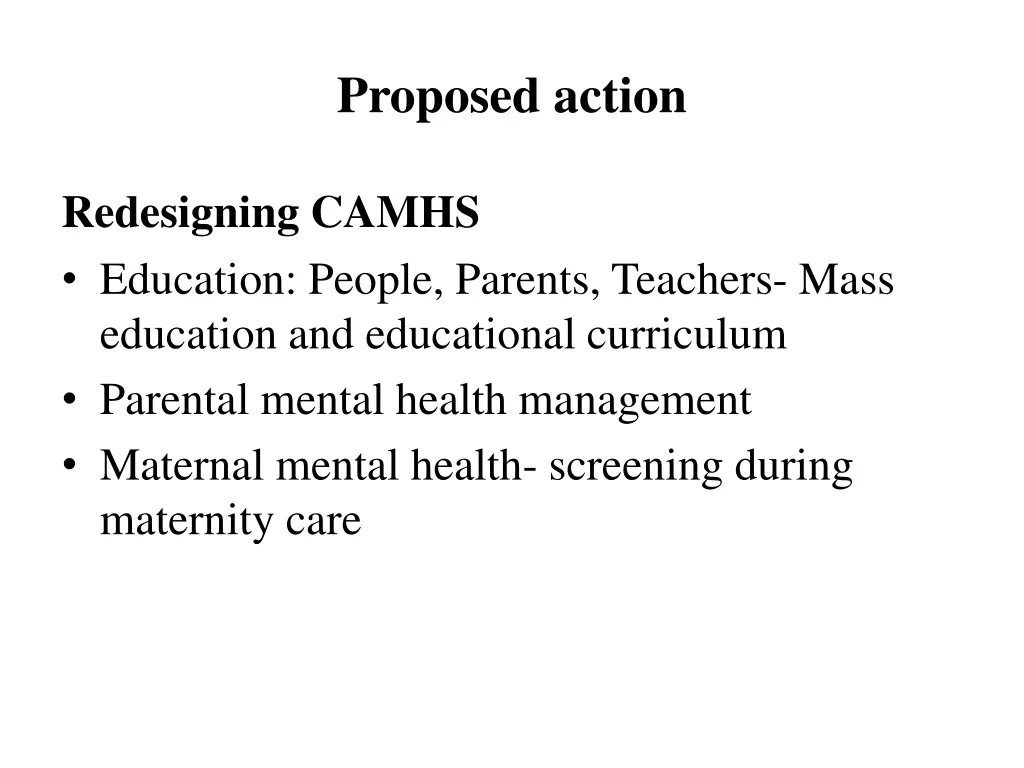 proposed action 9