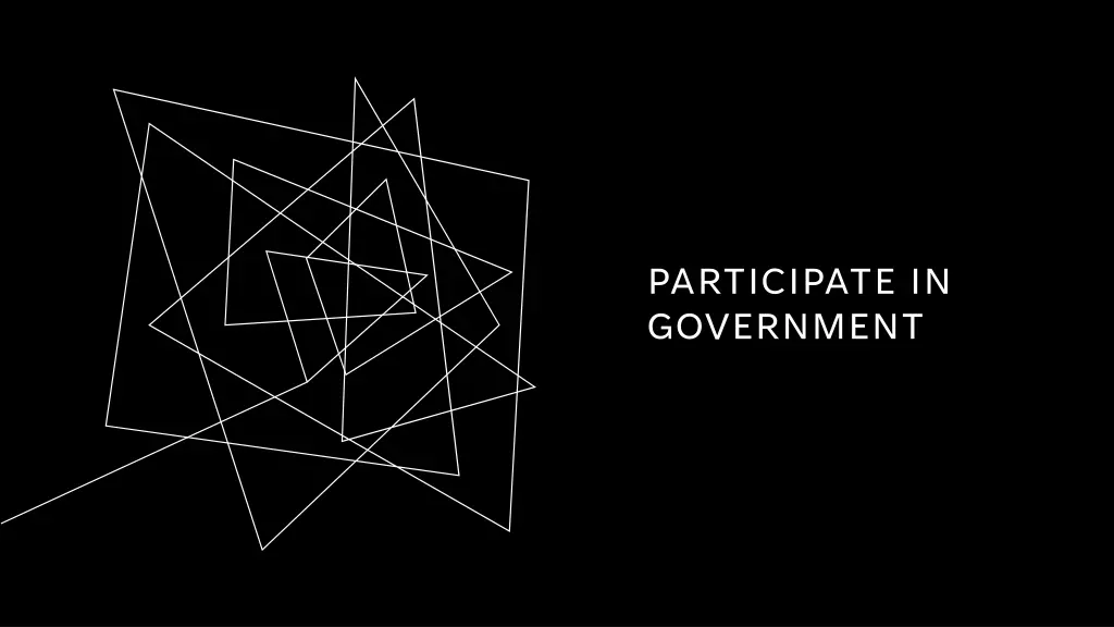 participate in government