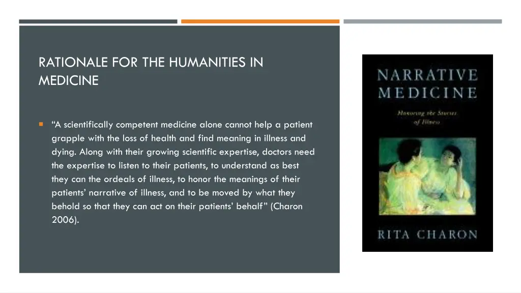 rationale for the humanities in medicine