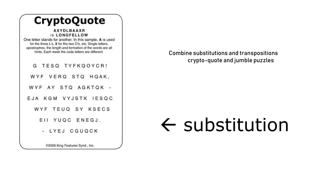 combine substitutions and transpositions crypto 1