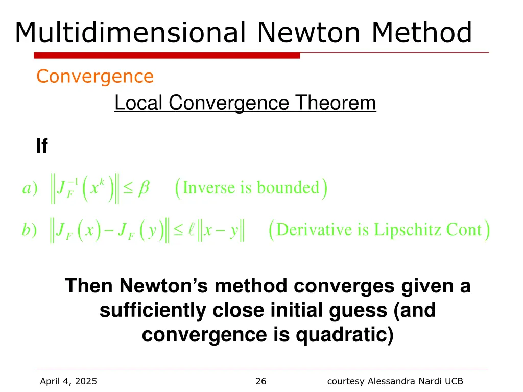 multidimensional newton method 3