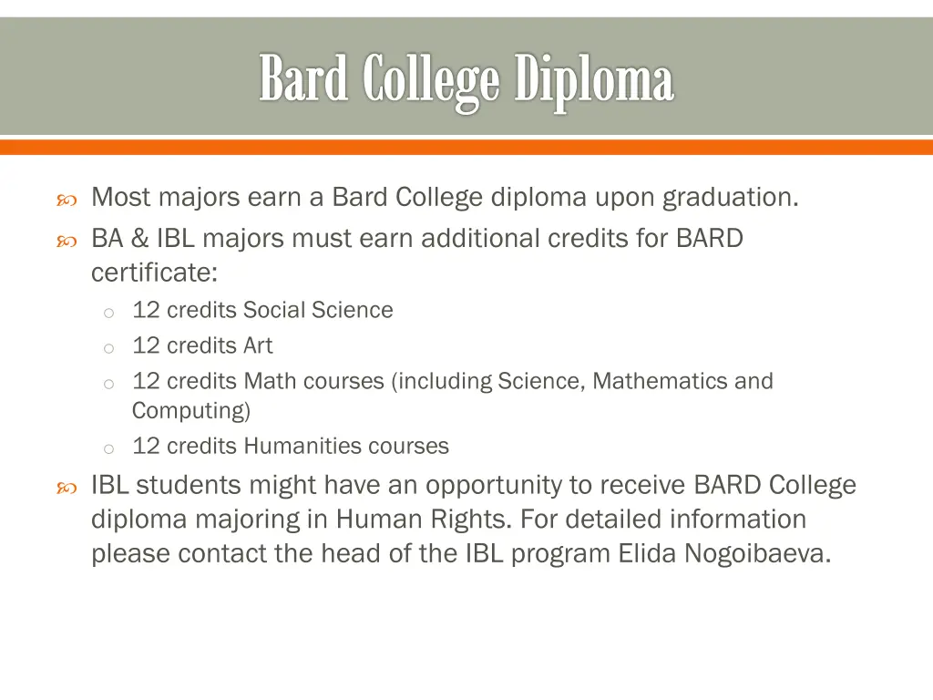 bard college diploma