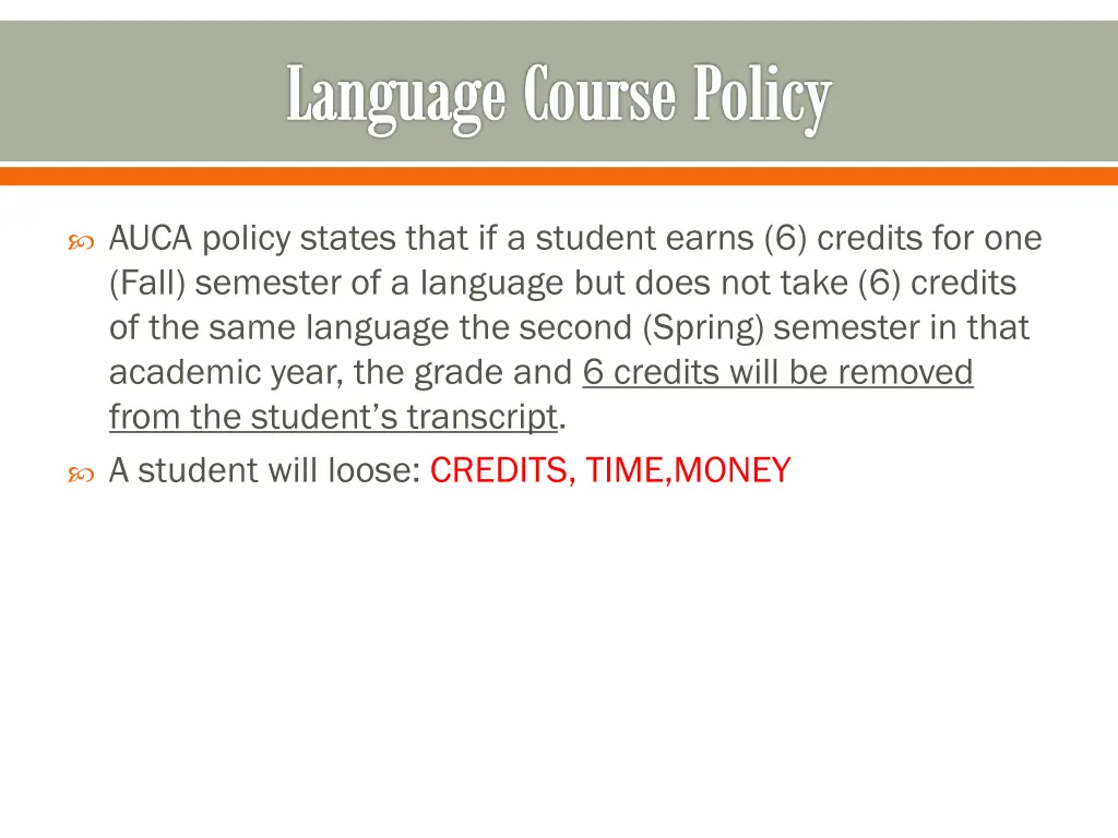 language course policy