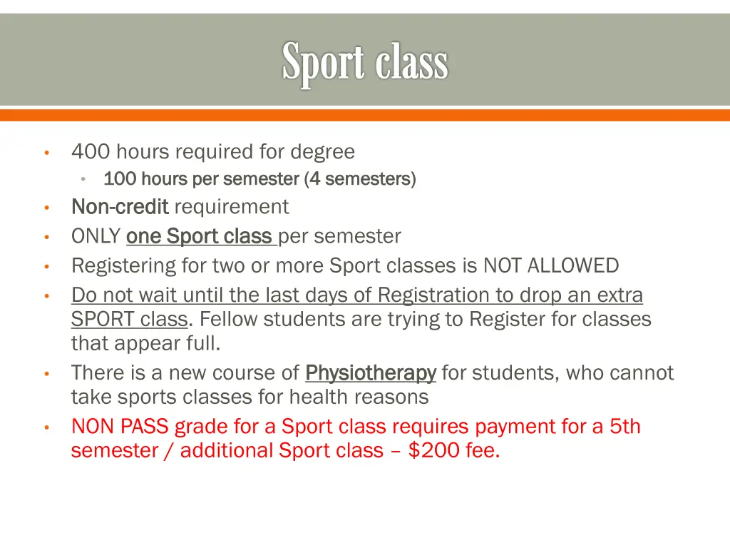 sport class