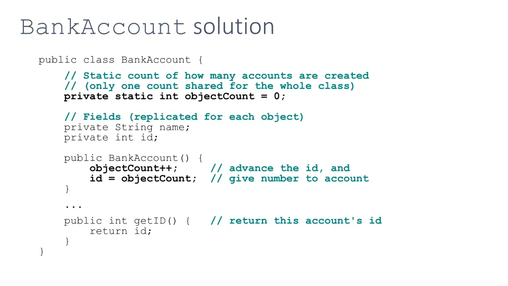 bankaccount solution