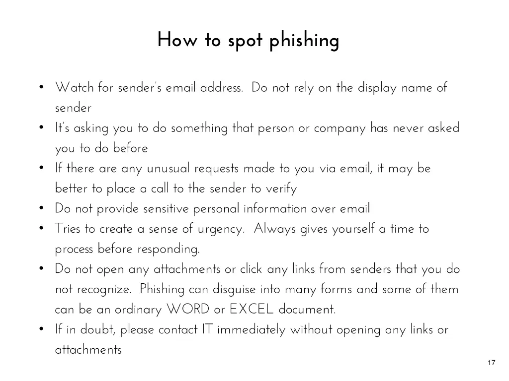 how to spot phishing