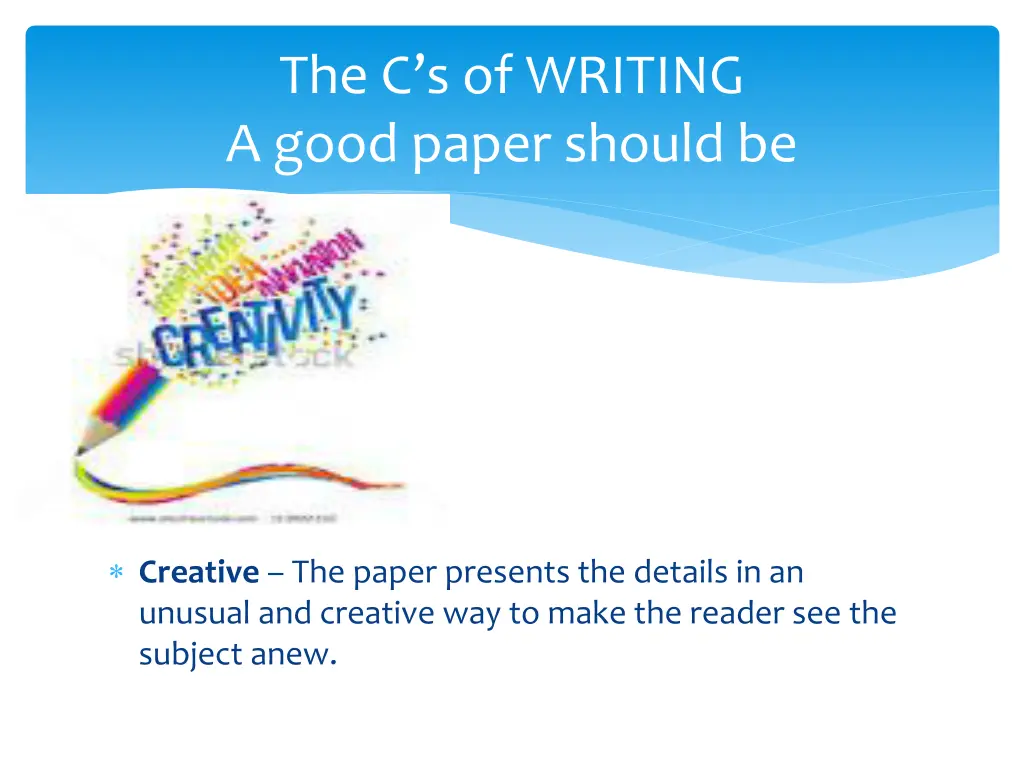 the c s of writing a good paper should be 16