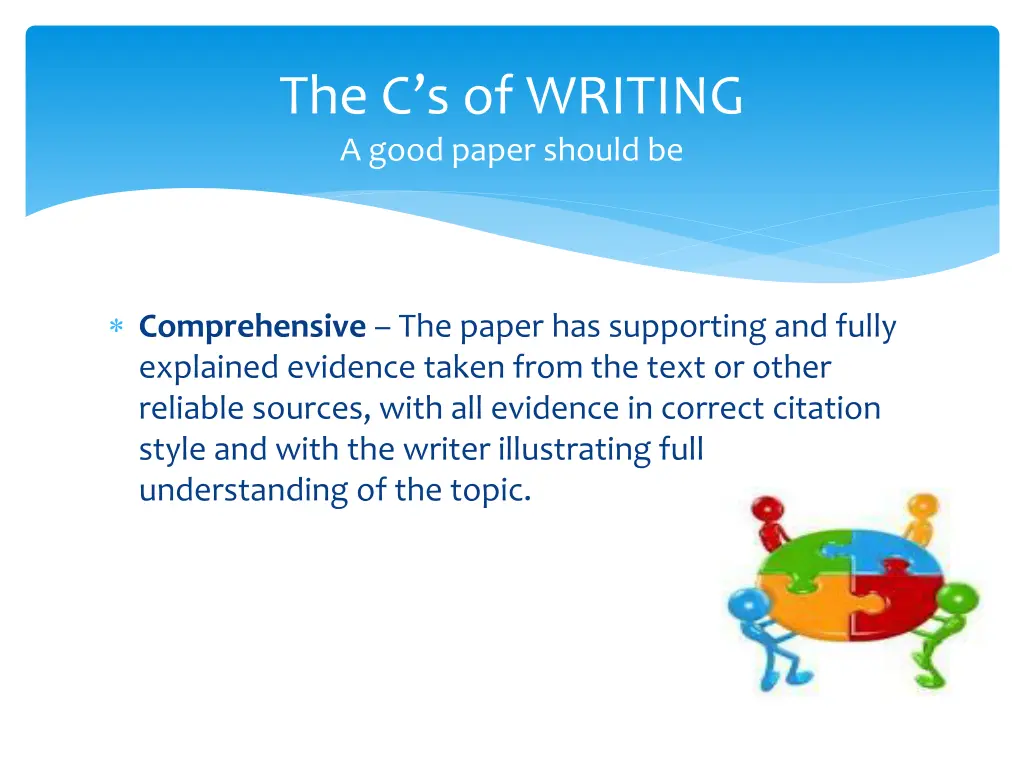 the c s of writing a good paper should be