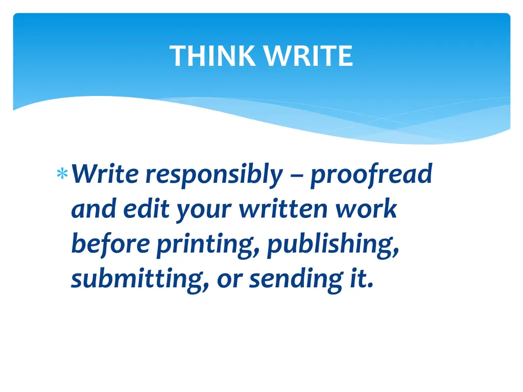 think write 4