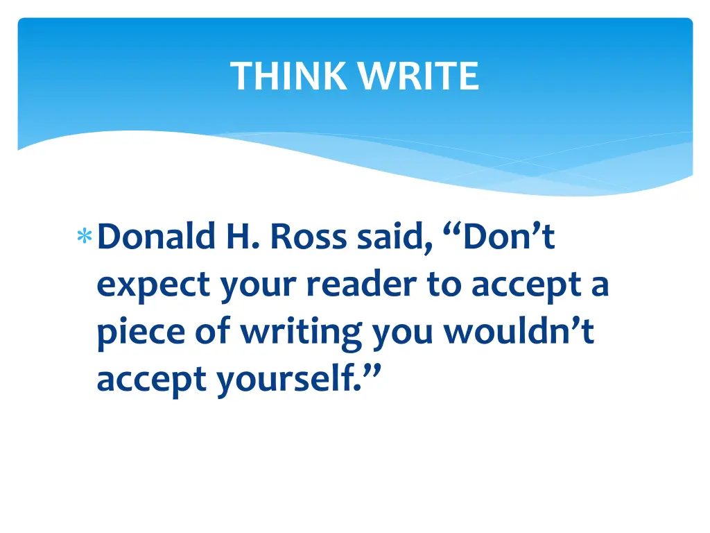 think write 6