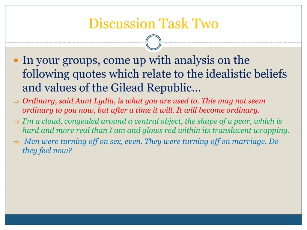 discussion task two