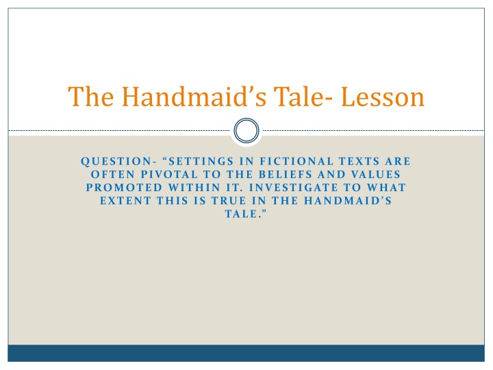 the handmaid s tale lesson