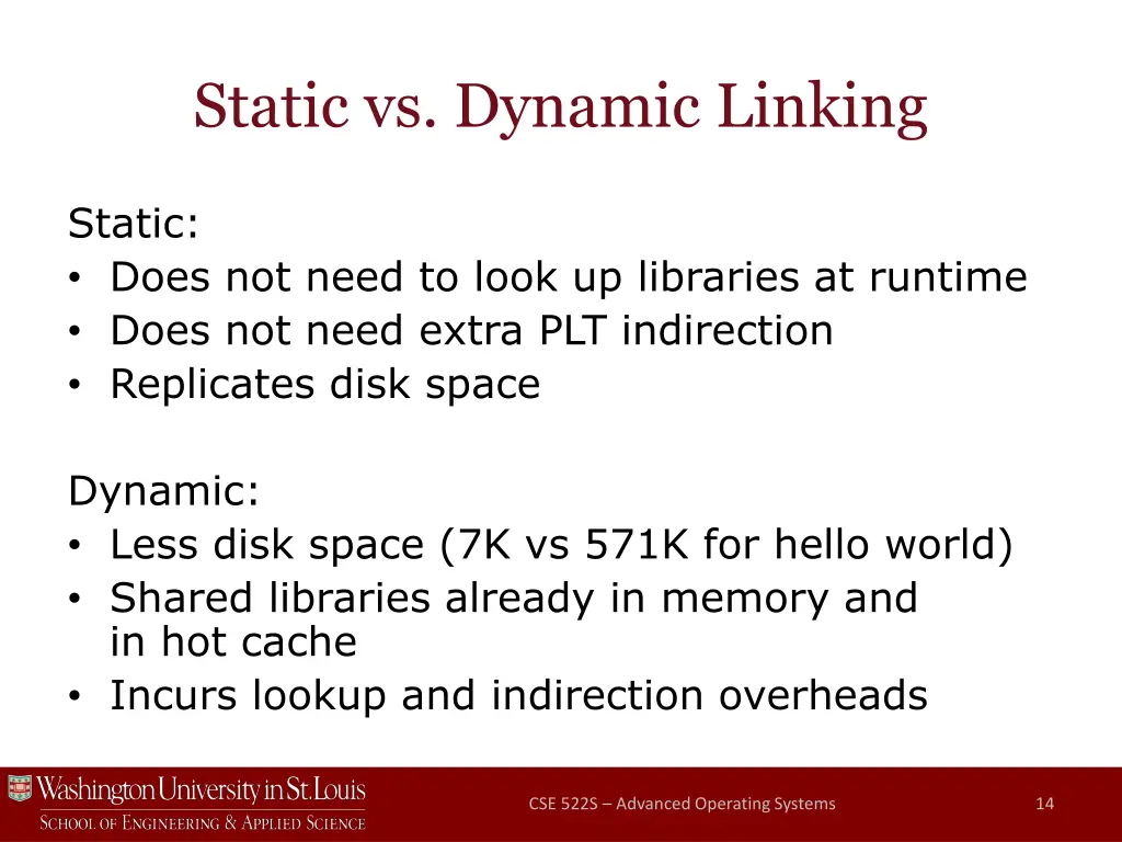 static vs dynamic linking 1