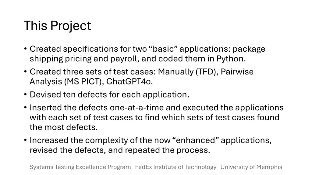 this project