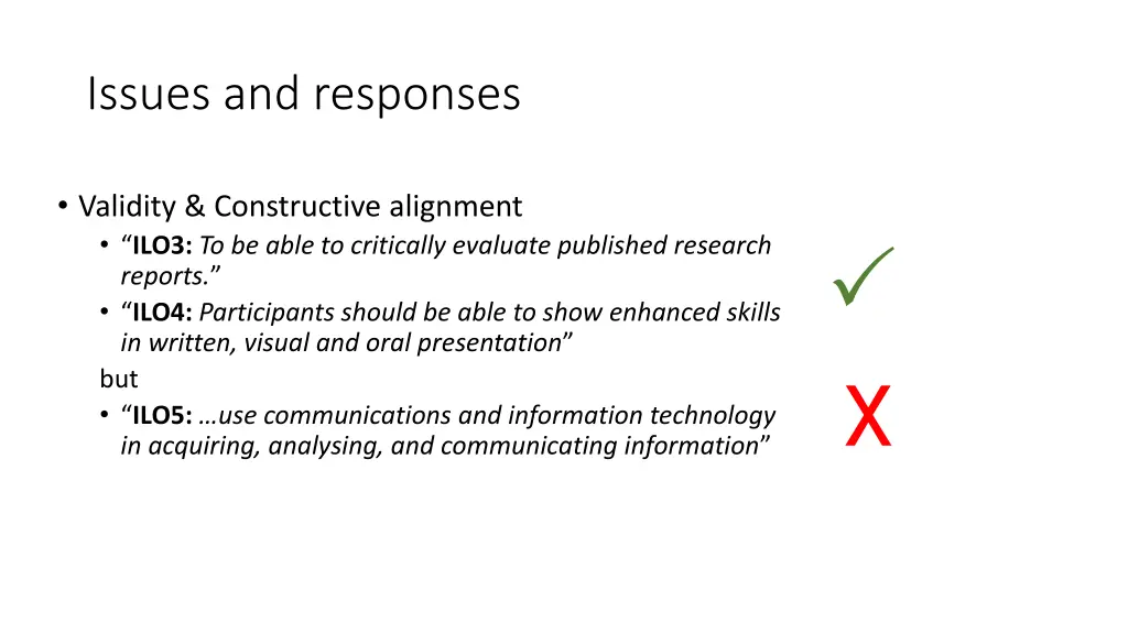 issues and responses 1