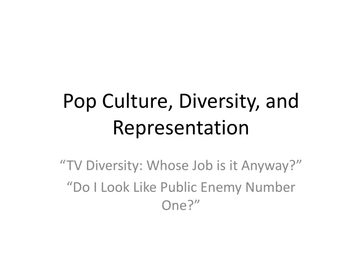 pop culture diversity and representation