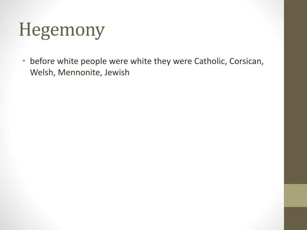 hegemony