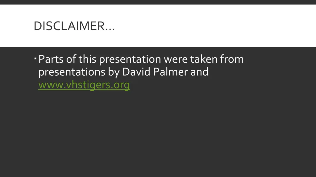 disclaimer