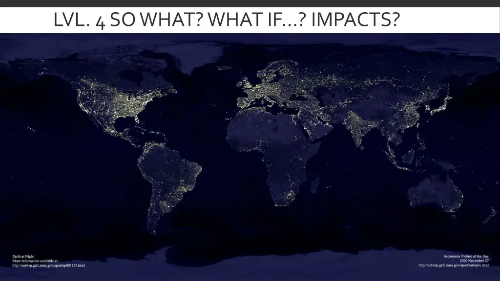 lvl 4 so what what if impacts