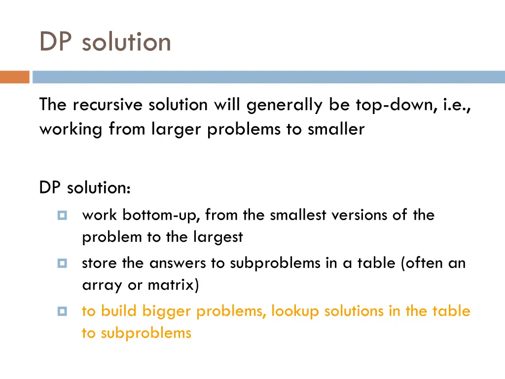 dp solution