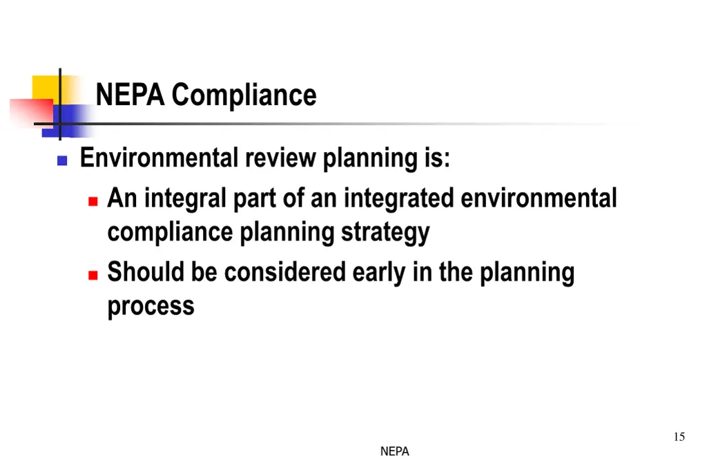 nepa compliance