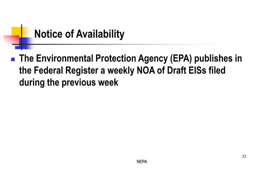 notice of availability