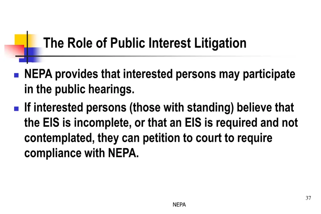 the role of public interest litigation