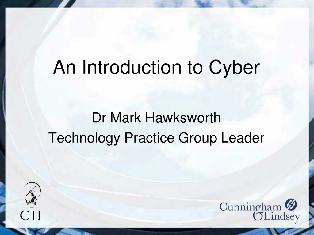 an introduction to cyber