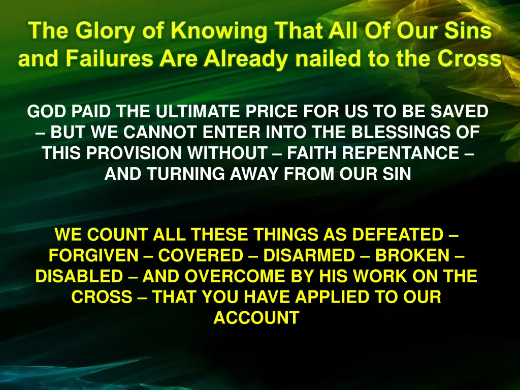 god paid the ultimate price for us to be saved 1