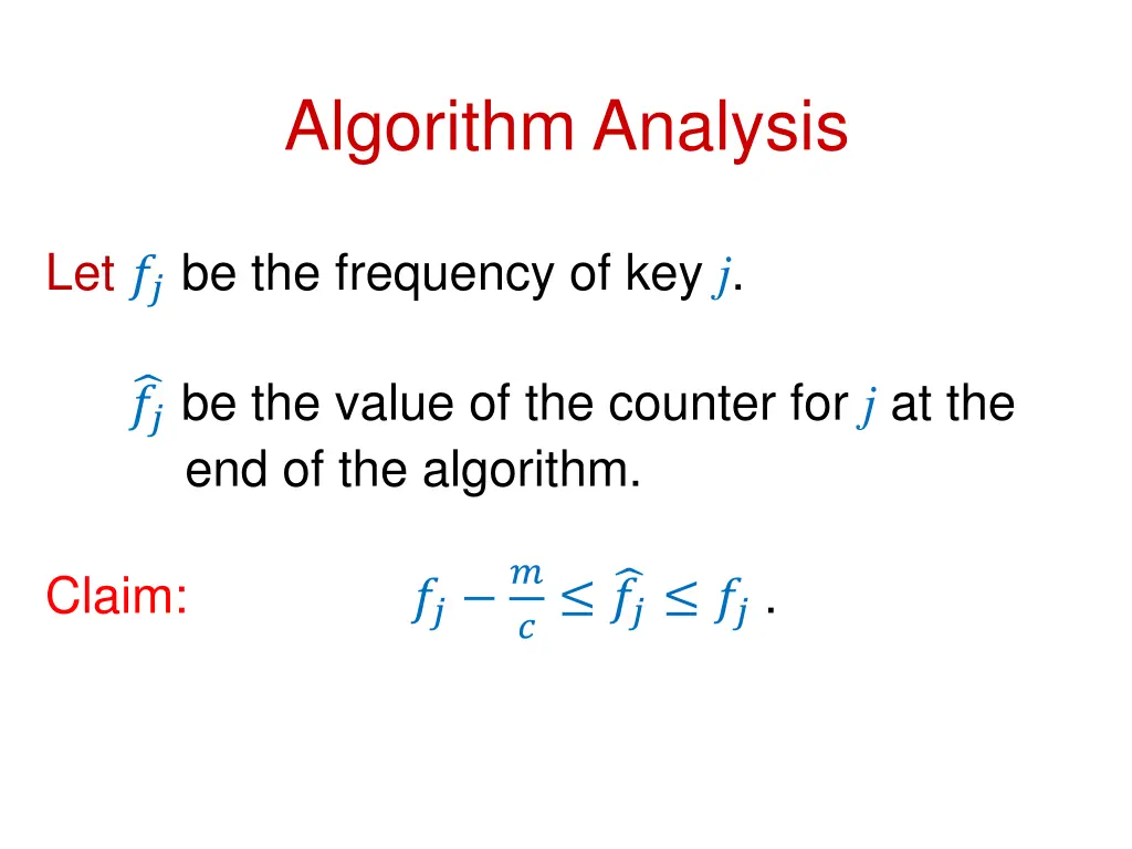 algorithm analysis 1