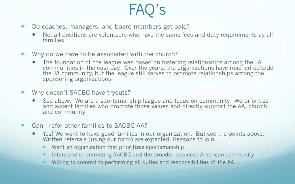 faq s