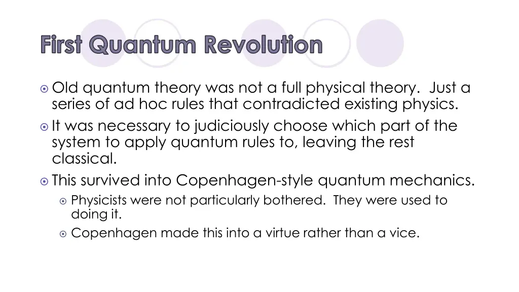 first quantum revolution