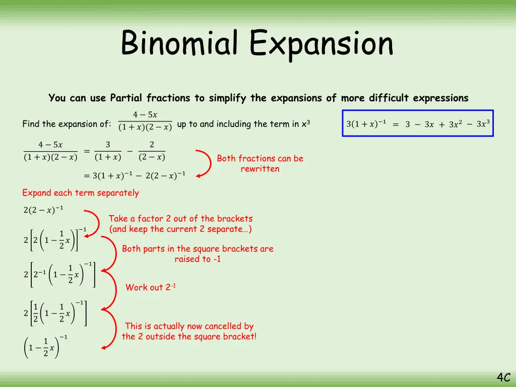 binomial expansion 2