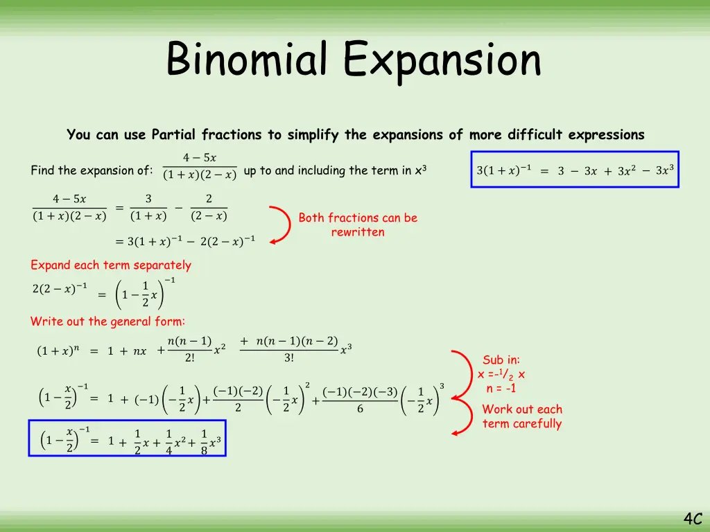 binomial expansion 3