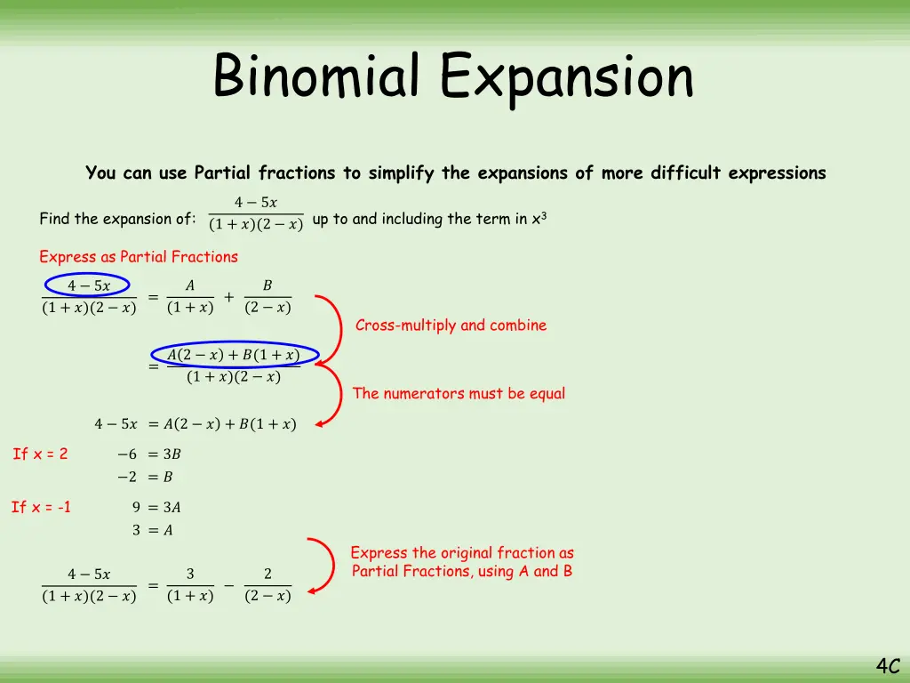 binomial expansion