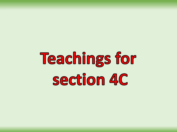 teachings for section 4c