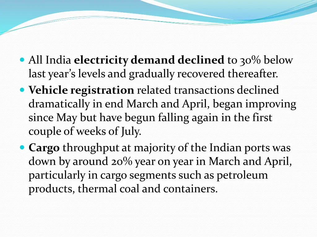 all india electricity demand declined to 30 below