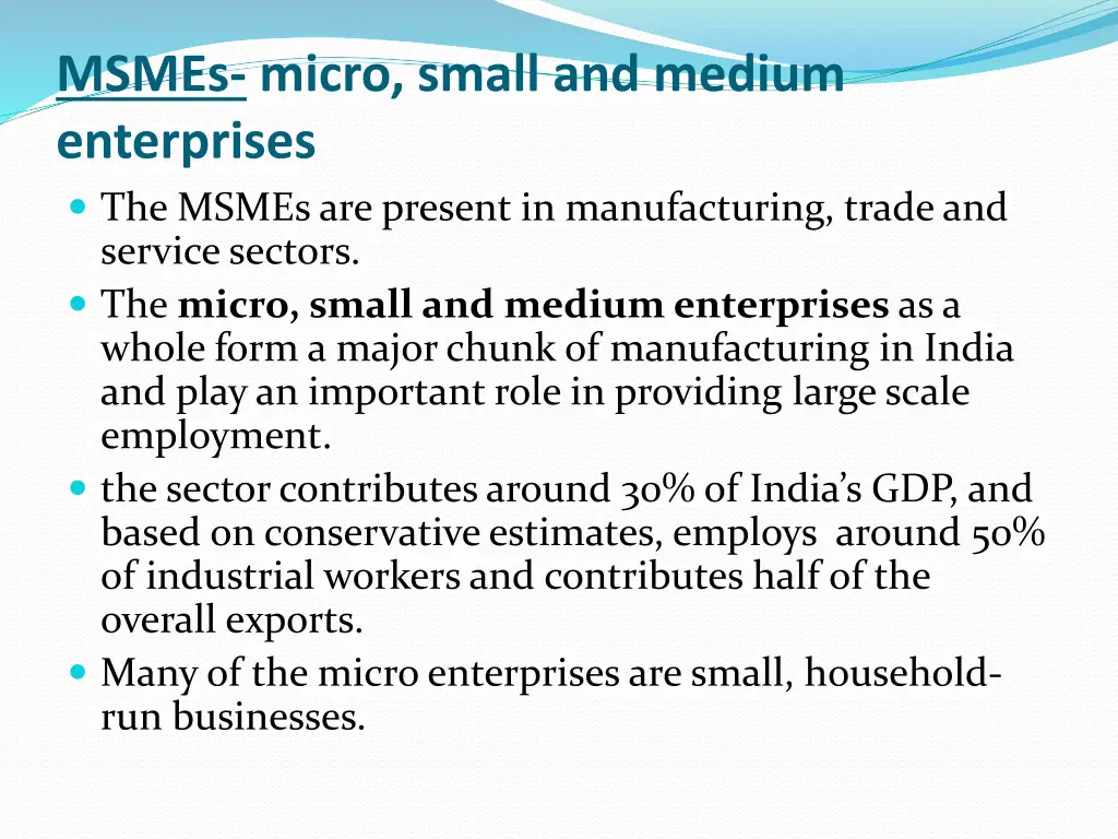msmes micro small and medium enterprises