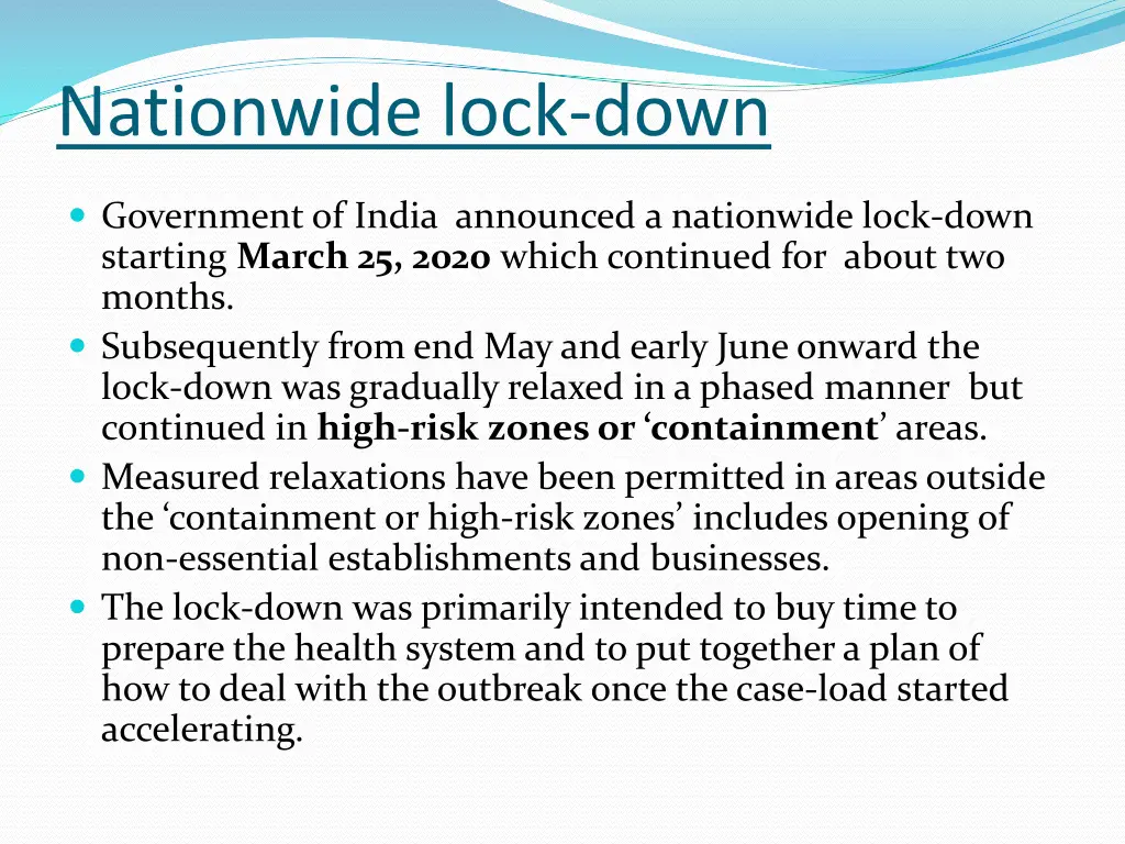 nationwide lock down