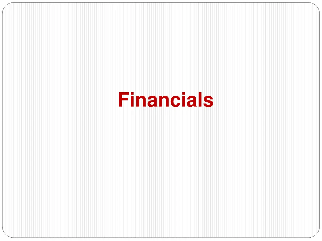 financials