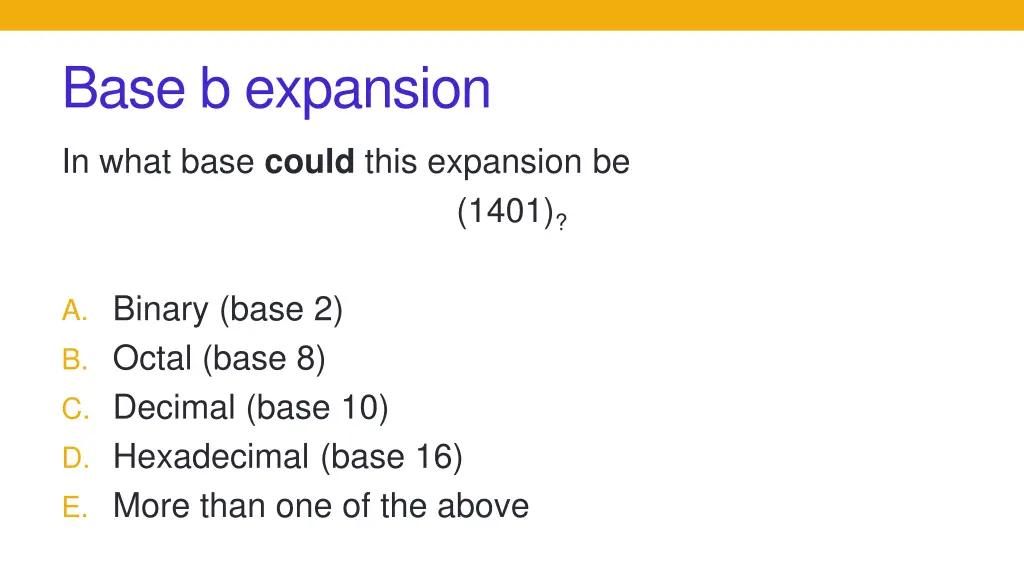 base b expansion