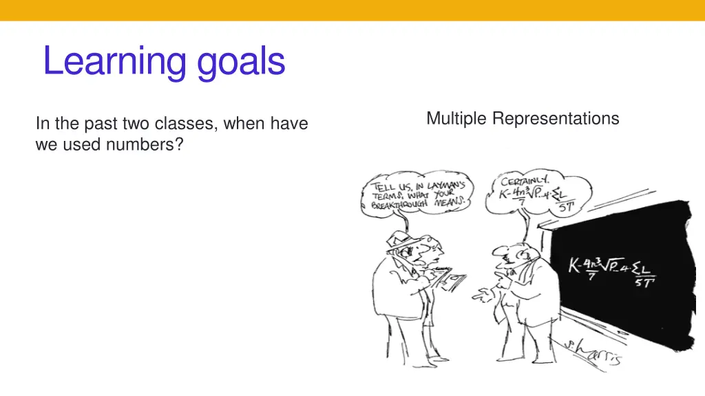 learning goals