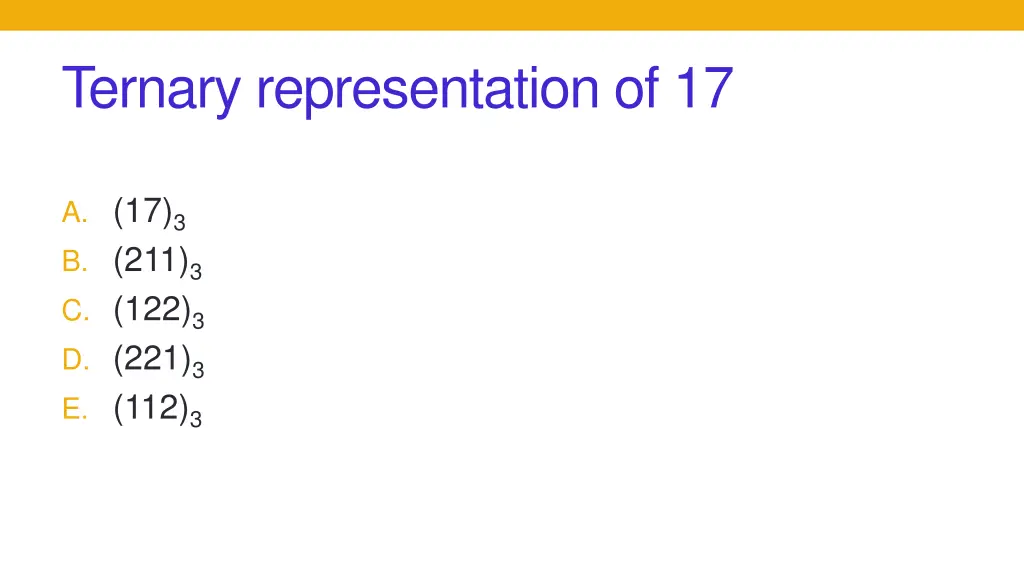 ternary representation of 17