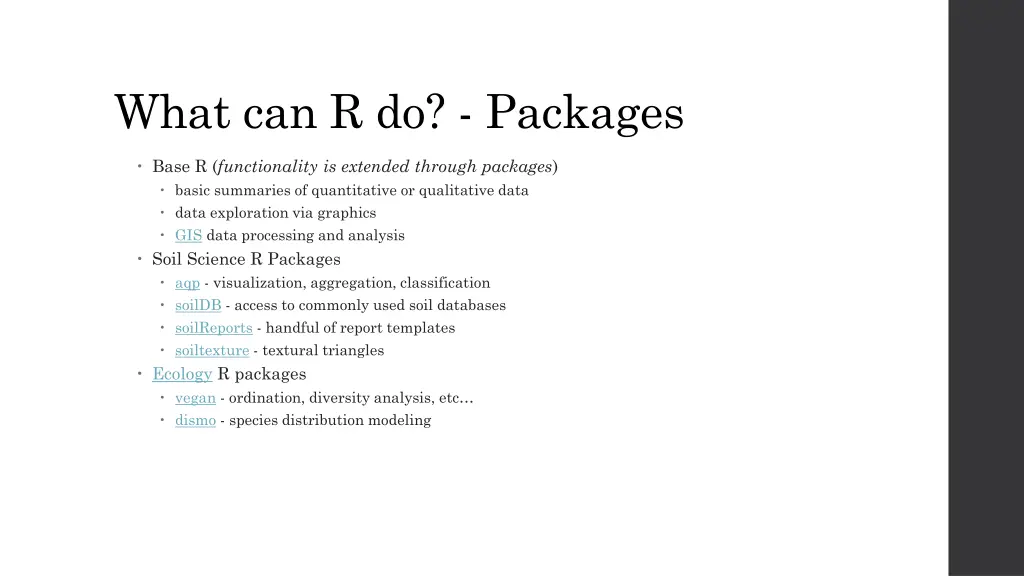 what can r do packages