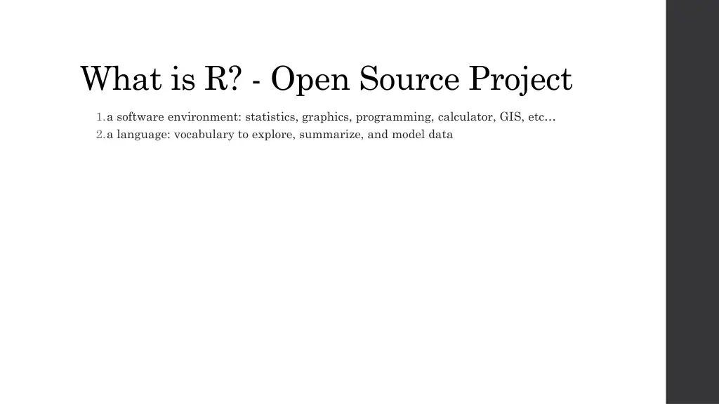 what is r open source project