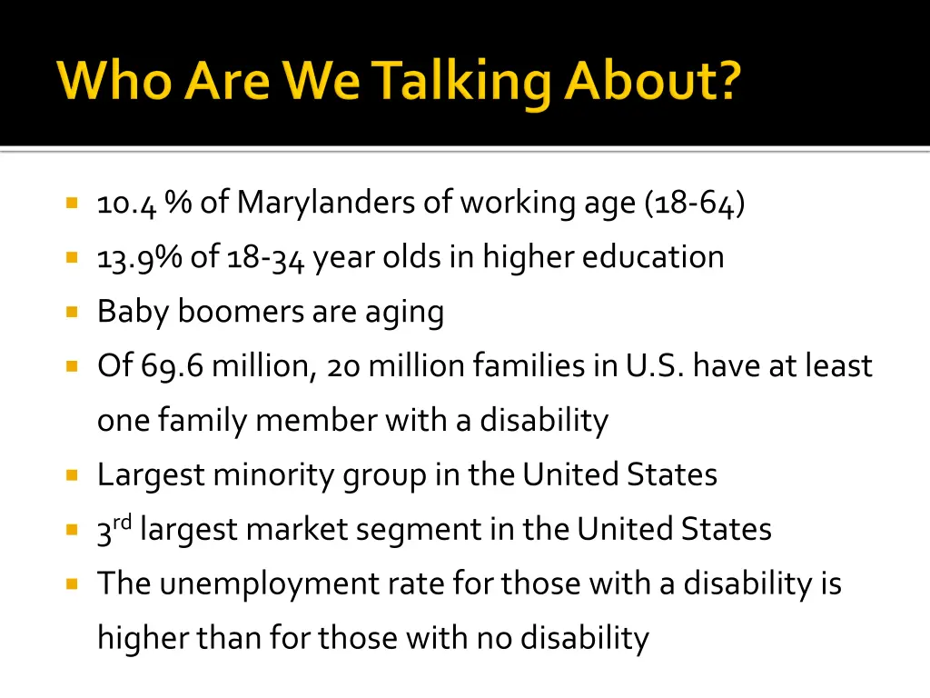 10 4 of marylanders of working age 18 64