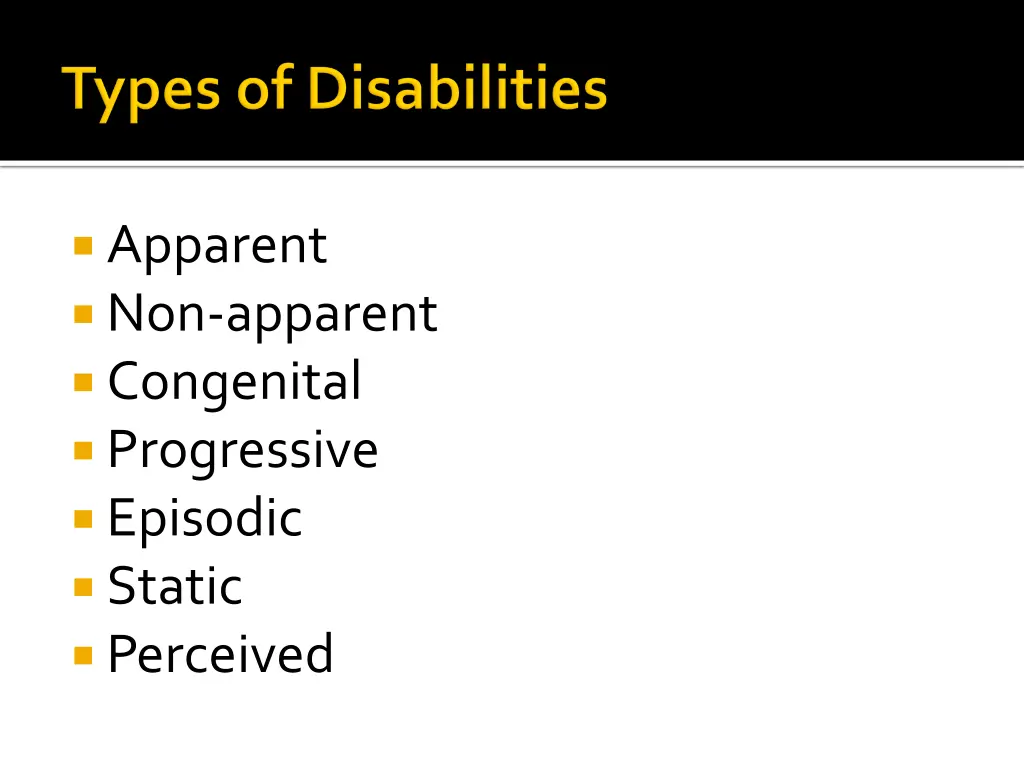 apparent non apparent congenital progressive